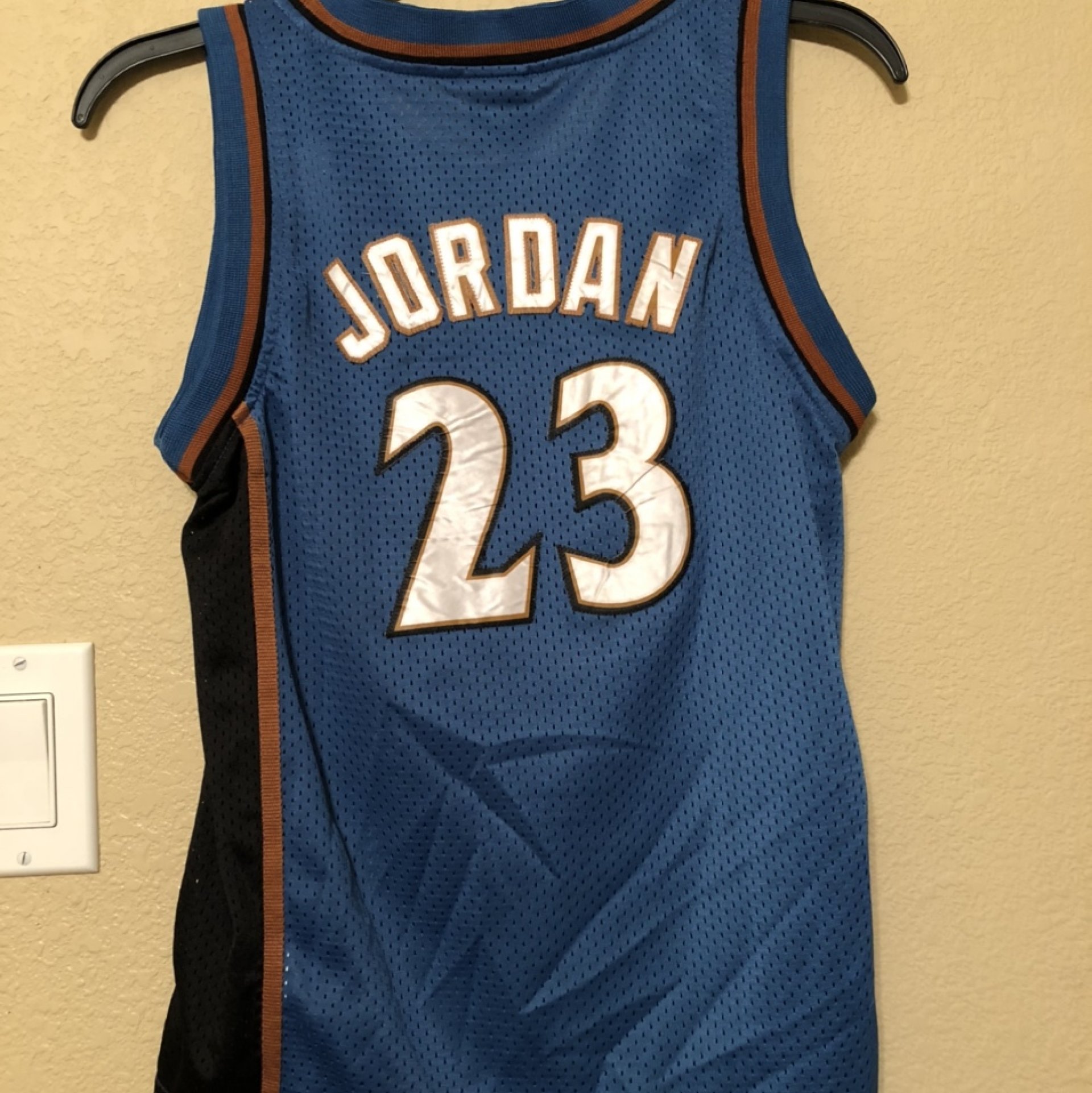 Vintage Nike Washington Wizards Michael Jordan Swingman Jersey Mens 2XL Blue