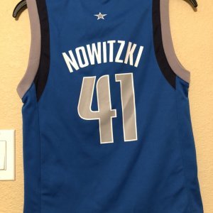 Dirk Nowitzki Dallas Mavericks blue NBA Adidas Kids