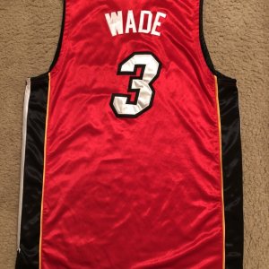 Dwyane Wade Miami Heat #3 alternate red NBA Adidas Jersey - image 4