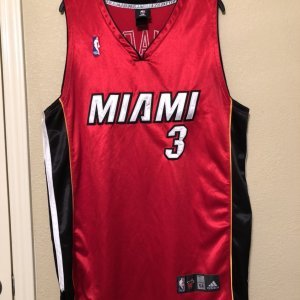Dwyane Wade Miami Heat #3 alternate red NBA Adidas Jersey