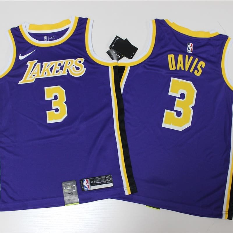 Los Angeles Lakers Anthony Davis 3 Purple - JerseyAve ...