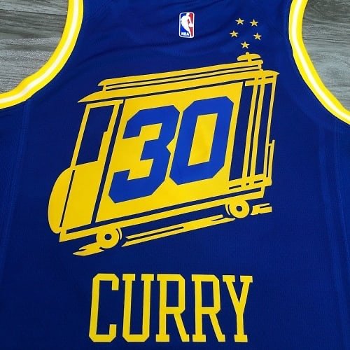 Men's Golden State Warriors Stephen Curry #30 Nike Royal 21/22 Swingman  Jersey -Icon Edition