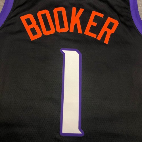 Black Nike NBA Phoenix Suns Booker 1 Swingman Jersey