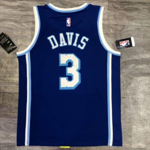 Men's Los Angeles Lakers Anthony Davis #3 Royal 2020 Jersey - Hardwood Classic - image 4