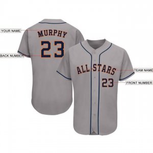 Custom Gray Navy-Orange Baseball Jersey - image 3