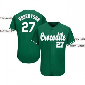 Custom Kelly Green White-Gray Baseball Jersey - image 3