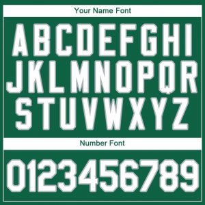 Custom Kelly Green White-Gray Baseball Jersey - image 4