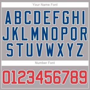 Custom Gray Red-Royal Baseball Jersey - image 4