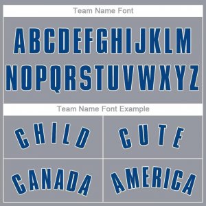 Custom Gray Red-Royal Baseball Jersey - image 5