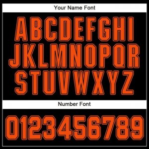 Custom Black Orange Baseball Jersey - image 5