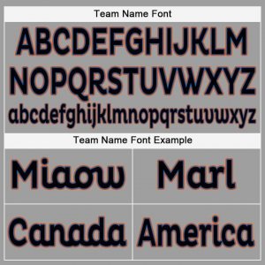 Custom Gray Black-Orange Baseball Jersey - image 5