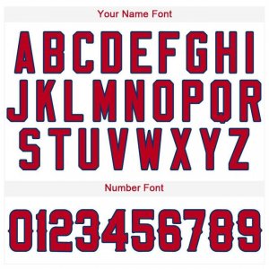 Custom White Red-Navy Baseball Jersey - image 4