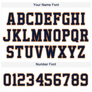 Custom White Navy-Orange Baseball Jersey - image 4
