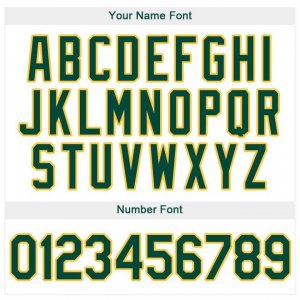 Custom White Green-Gold Baseball Jersey - image 4