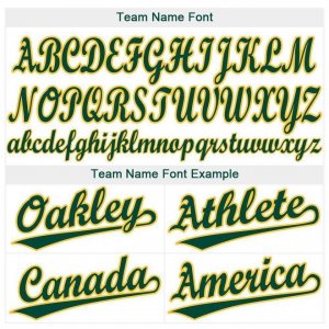 Custom White Green-Gold Baseball Jersey - image 5