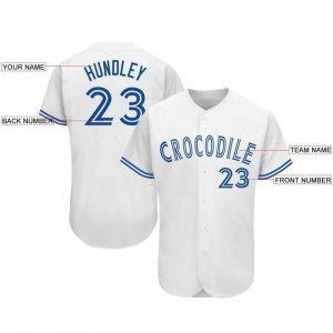 Custom White Royal Baseball Jersey - image 3
