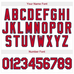 Custom White Red-Navy Baseball Jersey - image 4