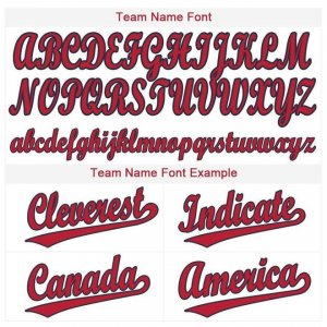 Custom White Red-Navy Baseball Jersey - image 5