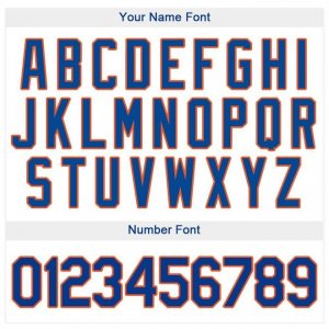 Custom White Royal Strip Royal-Orange Baseball Jersey - image 4