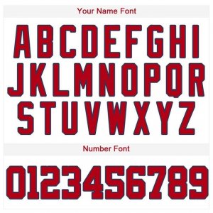Custom White Red-Navy Baseball Jersey - image 4