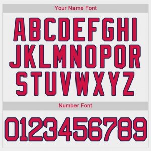 Custom White Red-Navy Baseball Jersey - image 4