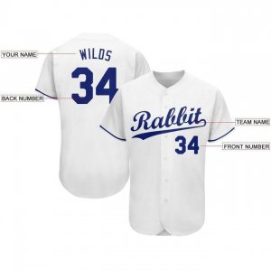 Custom White Royal Baseball Jersey - image 3