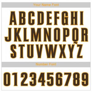 Custom White Brown Strip Brown-Gold Baseball Jersey - image 3