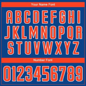 Custom Royal Orange-White Authentic Baseball Jersey - image 4