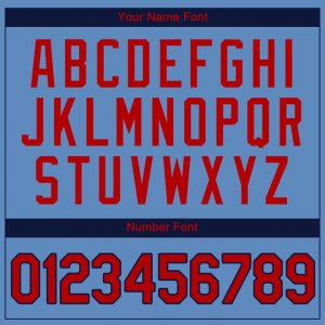 Custom Light Blue Red-Navy Authentic Baseball Jersey - image 4