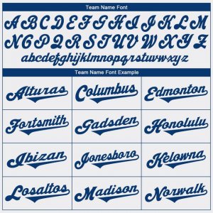 Custom White Royal Authentic Baseball Jersey - image 5