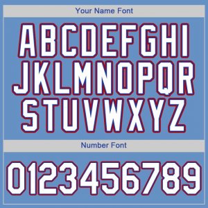 Custom Light Blue White-Red Authentic Baseball Jersey - image 4