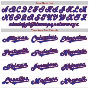 Custom White Royal Strip Royal-Red Authentic Throwback Rib-Knit Baseball Jersey Shirt - image 6