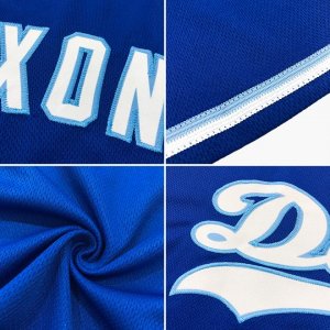 Custom Royal Orange-White Authentic Throwback Rib-Knit Baseball Jersey Shirt - image 7