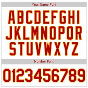 Custom White Red Strip Red-Gold Authentic Baseball Jersey - image 3