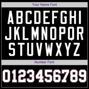 Custom Black White-Purple Authentic Baseball Jersey - image 3
