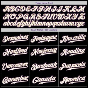 Custom Black White-Purple Authentic Baseball Jersey - image 4
