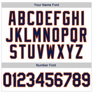 Custom White Navy-Orange Authentic Throwback Rib-Knit Baseball Jersey Shirt