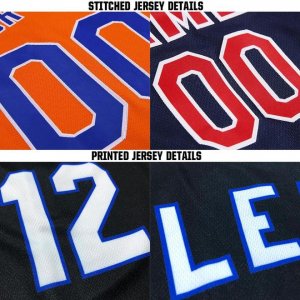 Custom Navy White Baseball Jersey - image 5