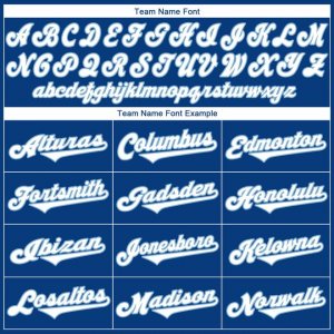 Custom Royal White-Light Blue Authentic Throwback Rib-Knit Baseball Jersey Shirt - image 6
