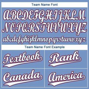 Custom Light Blue White-Red Baseball Jersey - image 4
