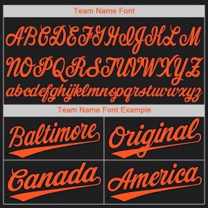 Custom Black Orange Baseball Jersey - image 5