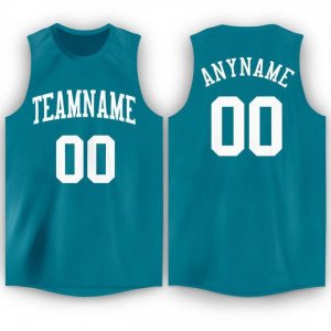 Custom Hunter Green White Round Neck Basketball Jersey - image 6