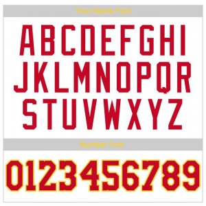 Custom White Red-Gold Round Neck Rib-Knit Basketball Jersey - image 5
