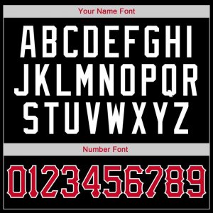 Custom Black Red-White Round Neck Rib-Knit Basketball Jersey - image 5