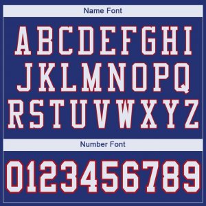 Custom Royal White-Red Mesh Authentic Football Jersey - image 5
