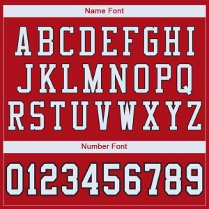 Custom Red White-Black Mesh Authentic Football Jersey - image 5