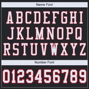 Custom Black White-Red Mesh Authentic Football Jersey - image 5