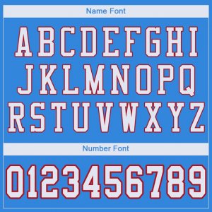 Custom Powder Blue White-Red Mesh Authentic Football Jersey - image 5