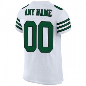 Custom White Gotham Green-Black Mesh Authentic Football Jersey - image 3