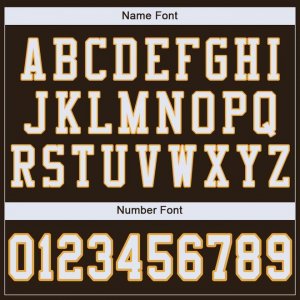 Custom Brown White-Gold Mesh Authentic Football Jersey - image 5